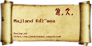 Majland Kámea névjegykártya